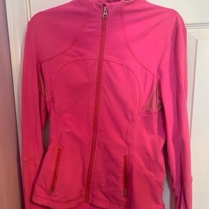 Pink Lululemon zip up jacket sz 8